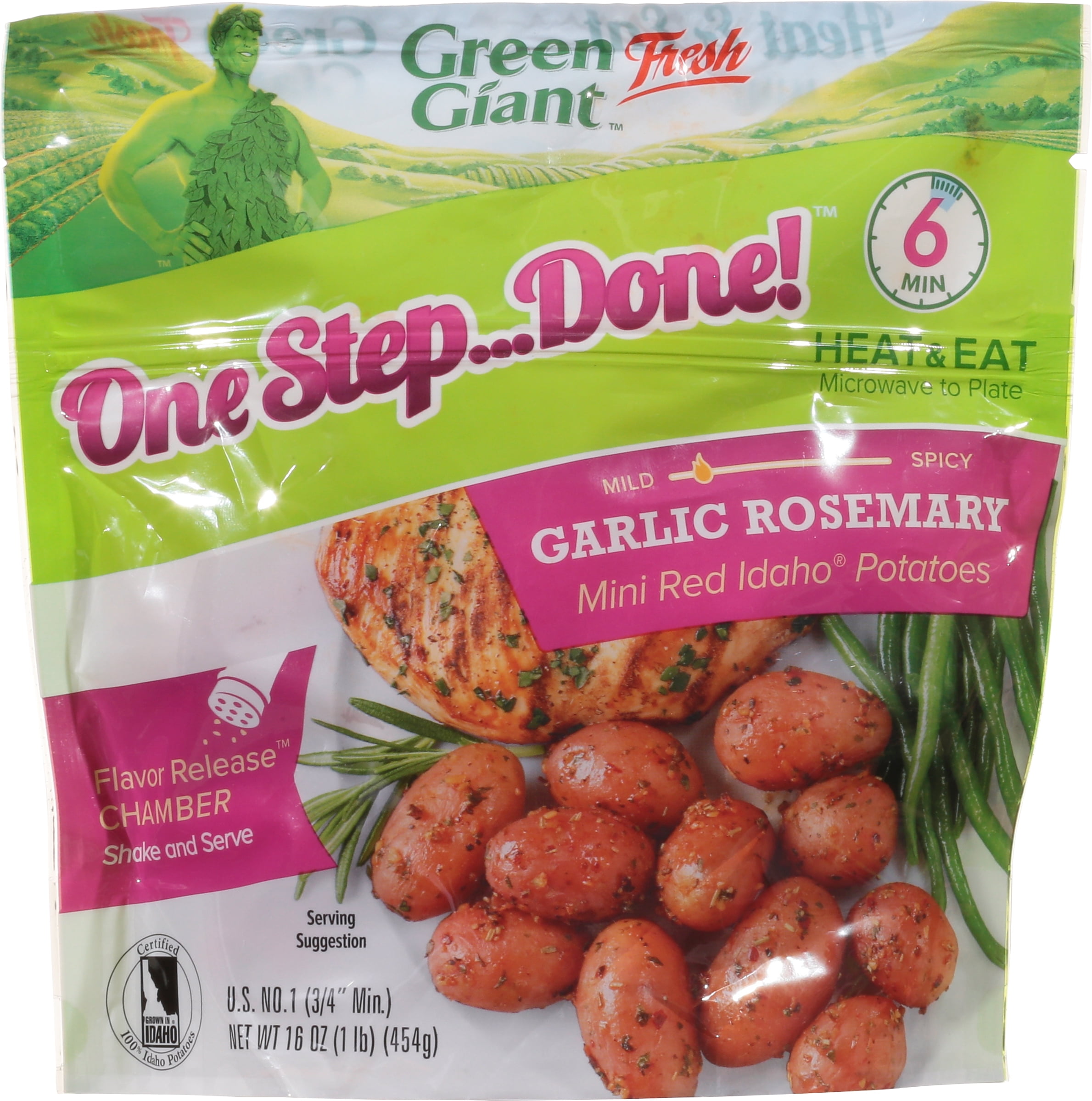 (2 pack) Green Giant Garlic Rosemary Mini Potato, 16oz