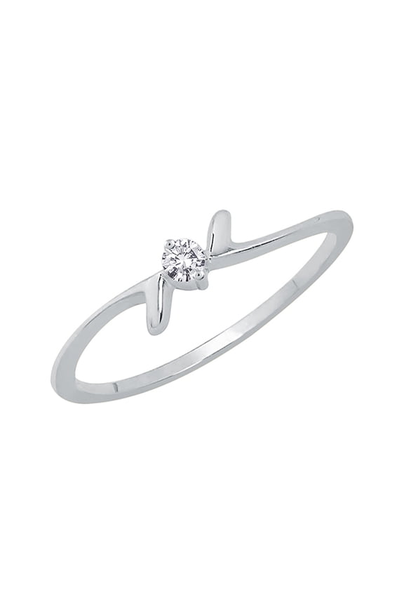 Diamond Promise Ring in 10K Gold (1/20 cttw, I-J, I1-I2)