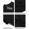thumbnail image 6 of COOFANDY Mens Mock Turtleneck Short Sleeve Sweater Casual Stylish Knitted Pullover Slim Fit Dress Sweater Basic Tops, 6 of 7