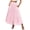 Pink, variant on Dianli Gifts Skirt Skorts Women Solid Maxi Eyelet Smocked Tiered A Line Flowy Long Skirt Elastic Waist Lined Lightweight Beach Vacation Resort Casual Office To Evening Maxi Skirts