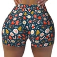 thumbnail image 2 of Haiem Holiday Christmas Cookies No Front Seam Biker Shorts for Women Yoga Workout Gym Bike Shorts with Tummy Control Moisture-Wicking-XX-Large, 2 of 9