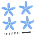 thumbnail image 3 of 4 piezas Reemplazo de hélices de colores Multipropósito Duradero Flexible Ligero Portátil Estable Quadcopters Accs Piezas de repuesto Azul CUTICAT Hélice de colores, 3 of 7