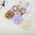 thumbnail image 6 of Unique Bargains 1Pc Choker Necklace Cute Rose Bandages Wrap Around Wrist Bracelet Purple, 6 of 6