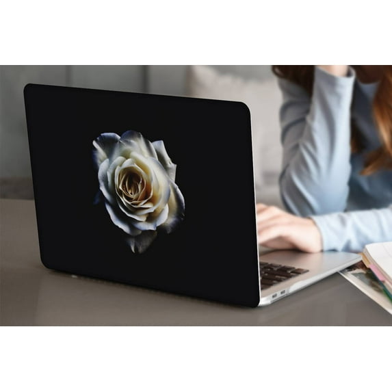 KSK KAISHEK Protective Case Hard Cover for 2019 - 2016 Released Newest MacBook Pro 15" Touch Bar Model: A1990/A1707 Flower 1550