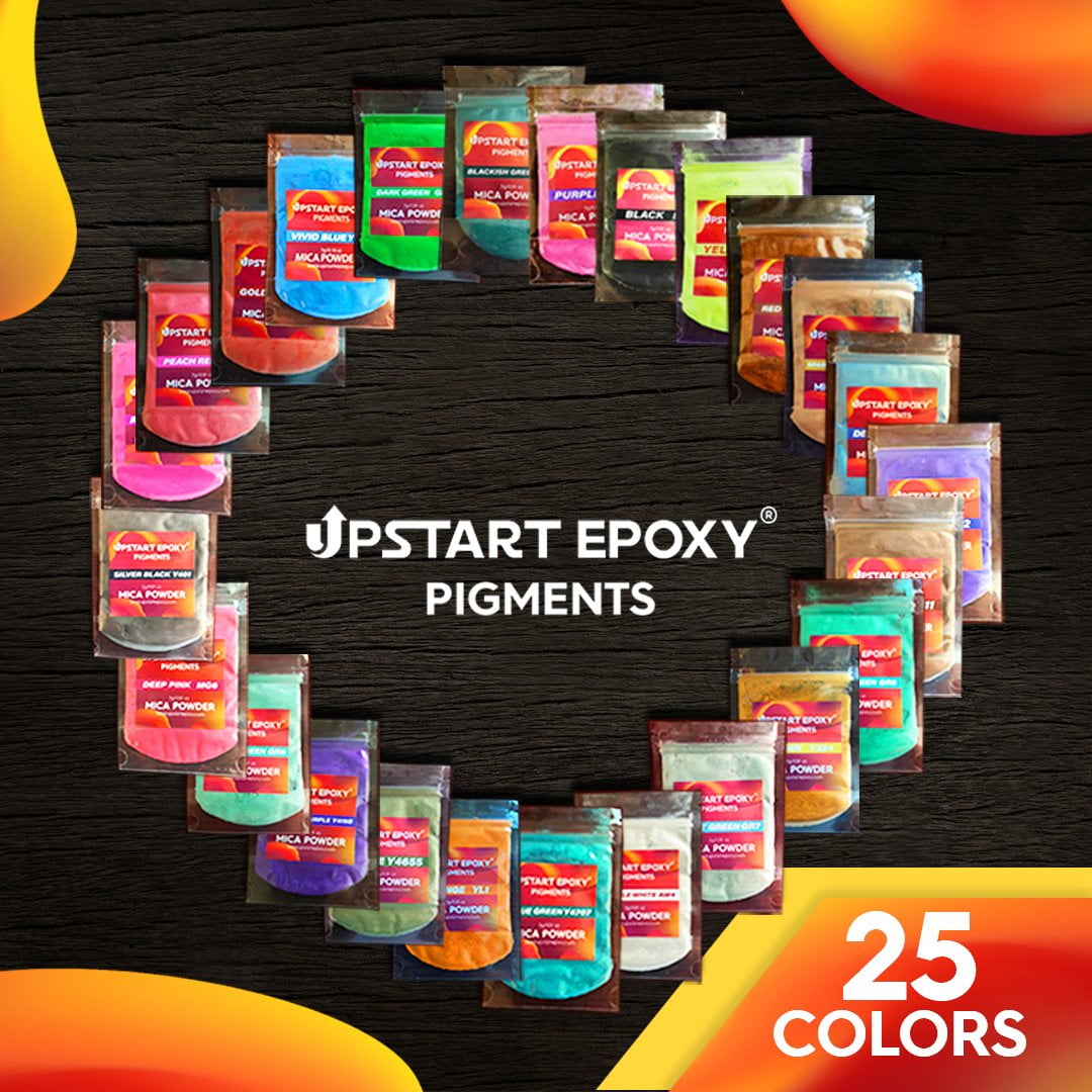 Epoxy Resin Dye Mica Powder 25 Powdered Pigments Set Epoxy Resin Dye Mica Powder 25 Powdered Pigments Set