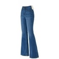 thumbnail image 1 of Jeans George para Niña, Pierna ancha color Azul Medio Talla 8, 1 of 4