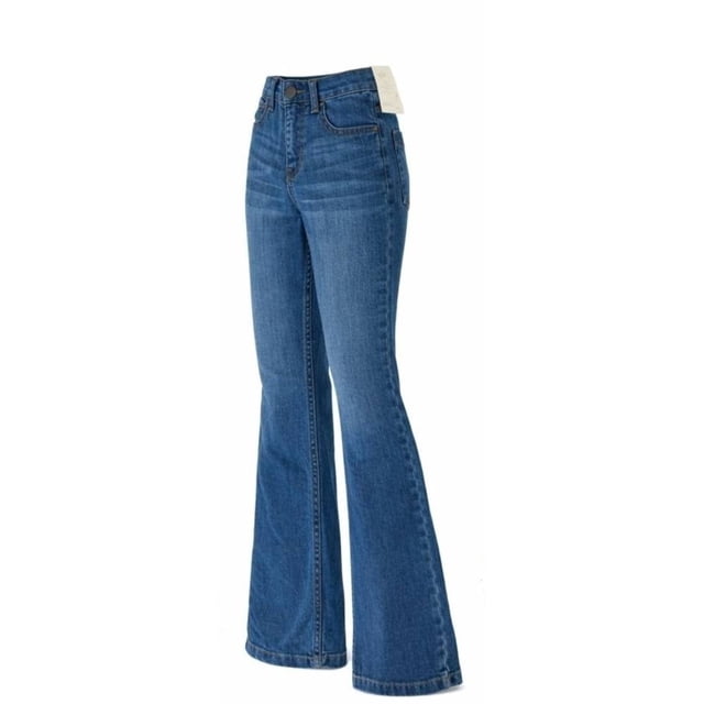 Jeans George para Niña, Pierna ancha color Azul Medio Talla 8