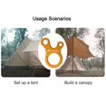 thumbnail image 2 of ShineTrip 10x Tienda de campaña al aire libre Cuerda Hebillas Tensor Cierre (Oro), 2 of 6