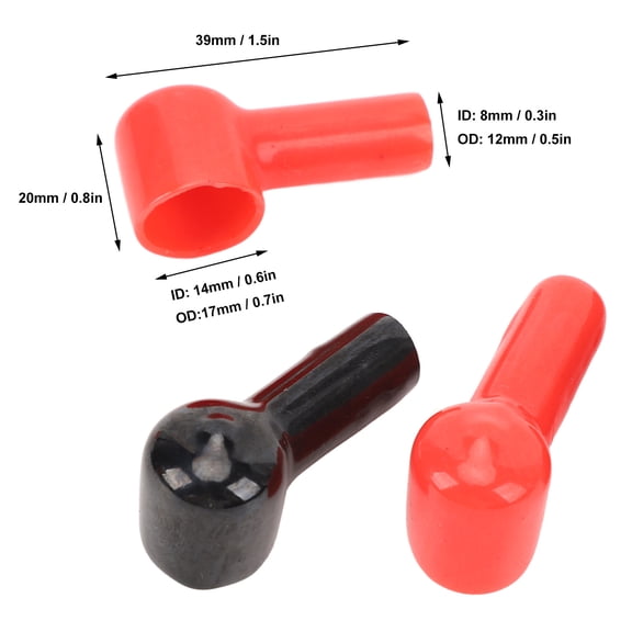 12,Piece Battery Terminal Boot Set, Durable Protection For Positive Negative Posts