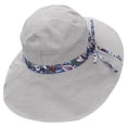 thumbnail image 2 of CHENjy Women's Wide Brim Hat, Lightweight Foldable Packable Sun Visor, UV Protection Summer Travel Cap, Perfect Beach Fishing, Grey, 2 of 7