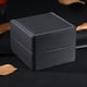 thumbnail image 4 of Caja organizadora para relojes, caja de almacenamiento premium de PU, caja de regalo para guardar joyas y pulseras, una sola rejilla (Carbonarius), 4 of 5