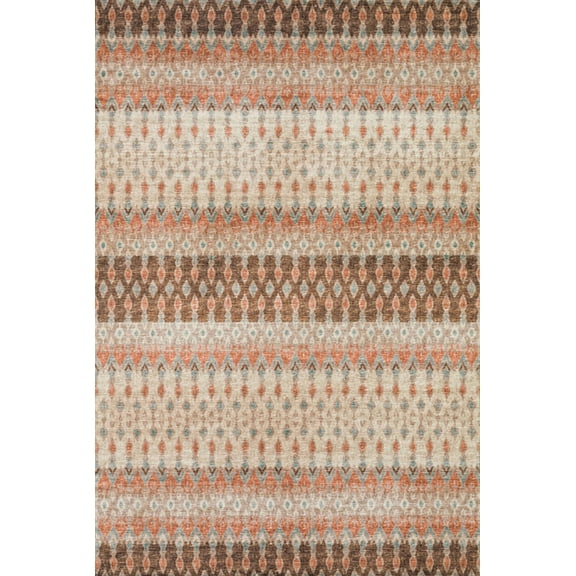 Dalyn Brisbane Area Rug BR1 Br1 Mocha Mocha Diagonal Rows 8' x 10' Rectangle