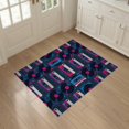 thumbnail image 3 of ODIKA 3'x5' Washable Throw Rug Personalized Kpop Record Player Themed Music Cassette Movie Theater for Entryway, Kitchen, Mudroom, Stain Resistant, Low Profile, Non-Slip, 3 of 7