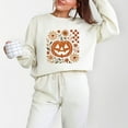 thumbnail image 6 of Pumpkin Floral Grunge - Lightweight Garment Dyed Sweatshirt, 6 of 6