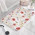 thumbnail image 3 of Pioneer Flower Floral Print Flannel Non Slip Door Rugs,Washable Door Mats Indoor,Decorative Door Mats,Dirt-Resistant and Absorbent Doormat for Entrance,Bedroom,Kitchen,Bathroom,23.5"x16", 3 of 5