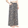 thumbnail image 5 of XXWXYD Girl's Floral Print Elastic Waisted Pants Lightweight Flowy Palazz𝗈 Trousers Fashion Wide Leg Baggy Pant Beach Streetwear Girls Back-to-School Wide Leg Pants, 5 of 5