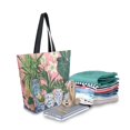 thumbnail image 2 of FORMRS Womens Canvas Tote Bag with Zipper Inner Pocket Shoulder Handbag, Floral Vase, 2 of 7