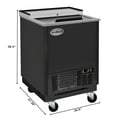 thumbnail image 3 of 25 in. Commercial Glass Froster in Black Steel, ETL Listed, 5 cu. ft. (KM-GF25-BK), 3 of 11