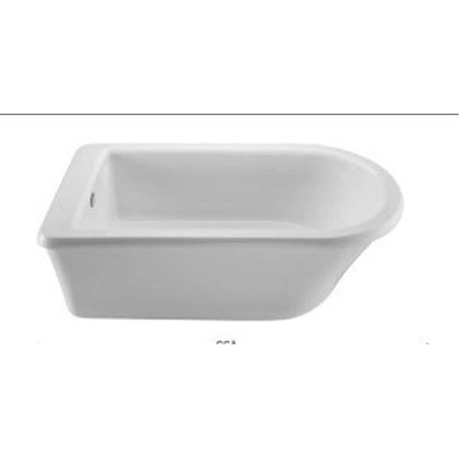 End Drain Freestanding Soaking Tub, White - image 1 of 1