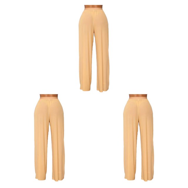 Eigraketly Pantalones de playa para mujer Ropa de playa Ropa cómoda Suelta Pantalones transparentes Oceanside Natación Vocación Albaricoque XXL Albaricoque XXL 3piezas Eigraketly CBP225477