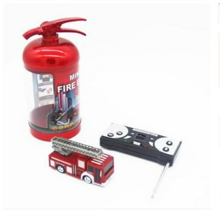 Mini 3.5'' Rescue R/c Fire Engine Truck Remote Control Fire Truck Best Gift Toy for Boys with Lights Siren and Extending (Best Light Truck Diesel Engine)