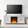 thumbnail image 6 of Evelyn&Zoe Granger Rectangular TV Stand with Crystal Fireplace for TV's up to 65", White, 6 of 7