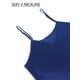 thumbnail image 5 of Camisón largo de satén Luxtrada para mujer, de seda, con cuello en V (negro, talla S), 5 of 8