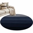 thumbnail image 2 of Round Area Rug 3 Ft, Blue Gray Washable Non-Slip Circle Carpet for Living Room/Bedroom, Farmhouse Vintage Gradient Abstract Art Low-Profile Small Floor Mats Collection Rugs for Indoor, 2 of 7