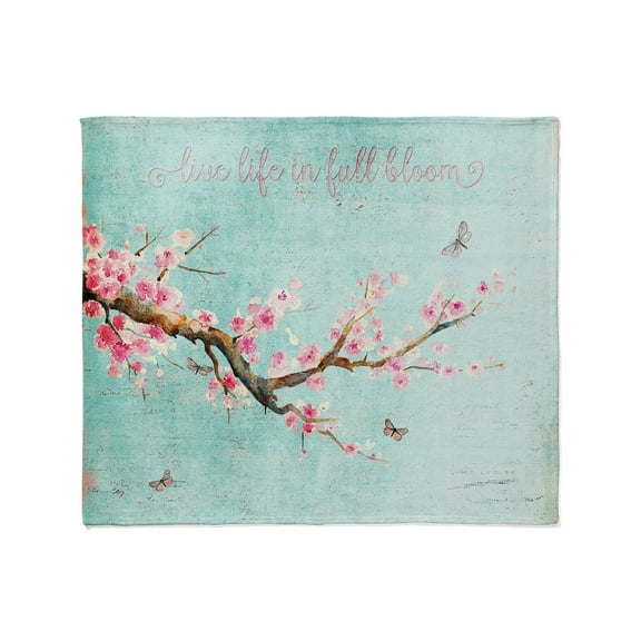 CafePress - Live Life In Full Bloom Throw Blanket - Soft Fleece Throw Blanket, 50"x60" for All Ages