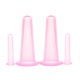 thumbnail image 5 of de ventosas faciales de silicona de 4 piezas, kit de ventosas de masaje al vacío para ojos y cara con bolsa shamjiam El ahuecamiento del masaje del silicón, 5 of 9