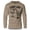 Khaki, variant on GYMISH "First Lift" Lightweight Long Sleeve Hooded T-Shirt for Men – Funny Workout Hoodie, Gym Apparel for Fitness Enthusiasts