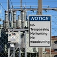 thumbnail image 7 of Industrial Caution Sign No Trespassing Sign (No Trespassing No hunting No woodcutting) 8 in" x 12 in" UV Resistant Indoor Outdoor Workplace Industrial Caution Warning Sign, 7 of 7