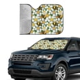 thumbnail image 3 of Kdxio Bees and Flower Print Front Windshield Sun Shade,Folding Auto Sunshade for Car Truck SUV-Small, 3 of 7