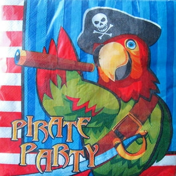 Pirate Party 'Parrot' Lunch Napkins (16ct)