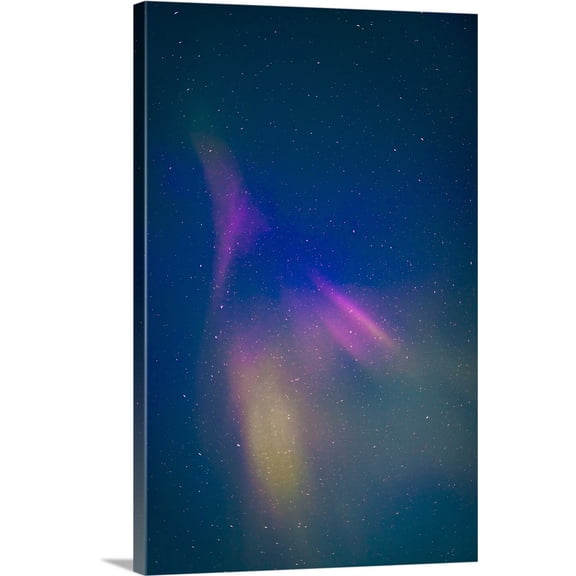 Great BIG Canvas | "View Of Northern Lights In The Sky At Twilight In Denali State Park, Southcentral Alaska" Canvas Wall Art - 24x36