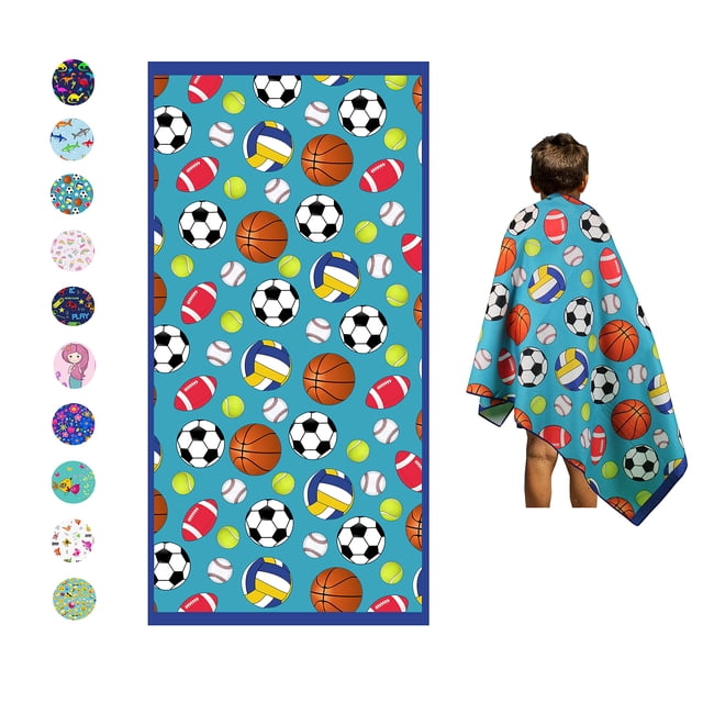 Toalla de playa de microfibra DASHN PRODUCTS 76x152 cm Kids Sports