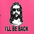 thumbnail image 5 of Wild Bobby Jesus: Ill Be Back Inspirational/Christian Unisex Graphic Hoodie Sweatshirt, Neon Pink, X-Large, 5 of 5