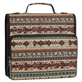 thumbnail image 5 of FORMRS Zipper Binder with Shoulder Strap 2-inch Ring 500 Sheet Capacity File Bag, Tribal Art, 5 of 5