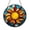 Acrylic 3.5 Inch, variant on Sun Stained Glass Suncatcher Window Hanging, Celestial Sunshine Decor, Bright Summer Sun Art Panel, Colorful Light Catcher Gift for Mom Home