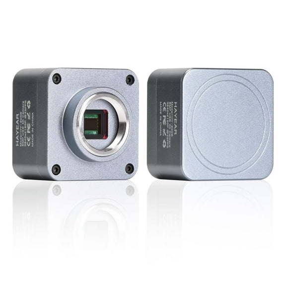 HAYEAR 8MP 4K 1/1.8 inch Sensor Microscope Camera UVC USB Measurement Electronic Digital Eyepiece for Repair PCB Soldering Astronomy
