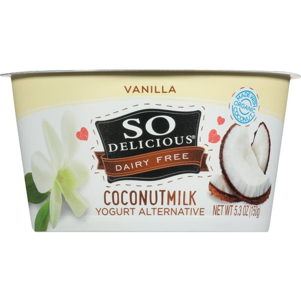 So Delicious Dairy Free Vanilla Coconutmilk Yogurt, 5.3 Oz. Walmart