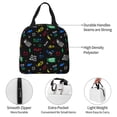 thumbnail image 5 of Lsque Gamepads Pattern Lunch Bag Women/Men Insulated Lunch Box,Small Leakproof Cooler Food Lunch Containers Reusable High Capacity Lunch Tote Bags, 5 of 6