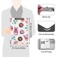 thumbnail image 2 of Clipboard Nursing Sweets Cupcakes Donuts Acrylic Clip Board with Low Profile Metal for A4 Paper Size Clip Hangable Office Work School Whiteboard Clipboards, 2 of 7