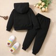 thumbnail image 6 of HCNTES Baby Boy Winter Clothes Baby Toddler Boy Fall Hooded Clothing Set 18 24 Months 2T 3T 4T 5T 6T 7T Letter Embroidery Long Sleeve Hoodie and Elastic Sweatpants 2 Piece Outfits, 6 of 6