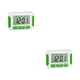 thumbnail image 4 of Inteprter Reloj digital con cinco alarmas separadas Recordatorio de pastillas Temporizador electrónico de escritorio multifuncional con Verde 2piezas, 4 of 6