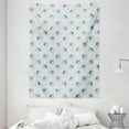 thumbnail image 1 of Hedgehog Tapestry, Watercolor Effect Hedgehogs Smiling on Monochrome Lines Background, Wall Hanging for Bedroom Living Room Dorm Decor, 60W X 80L Inches, Pale Blue Grey and White, by Ambesonne, 1 of 2