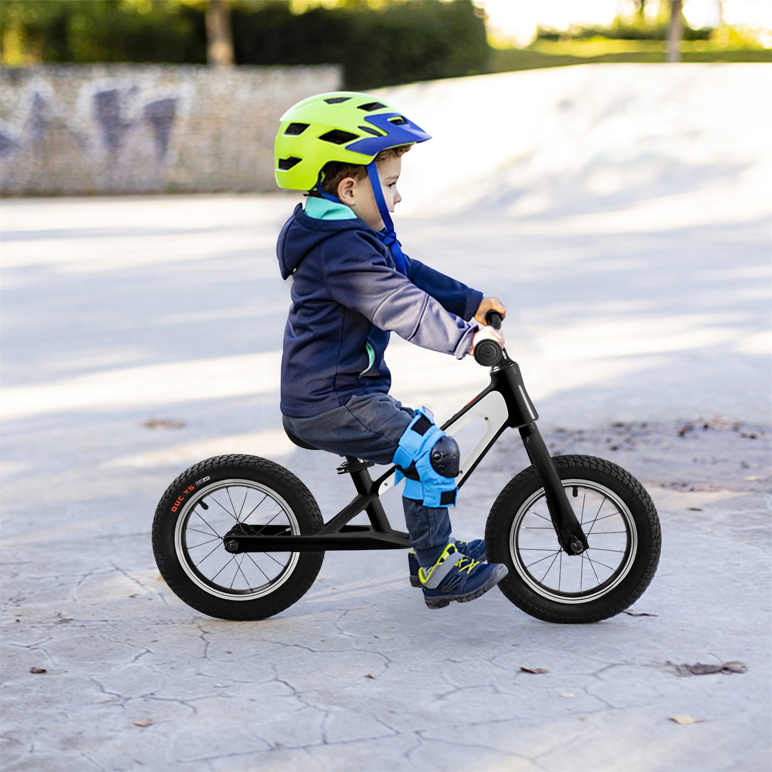 CIPACHO Kids Balance Bike with Adjustable Seat, Magnesium Alloy Frame Toddler Bike for Kids 1-5 Years, White