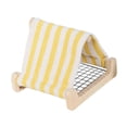 thumbnail image 3 of Casa nido de pájaro hamaca colgante accesorios de jaula de pájaros cómodo transpirable fácil Amarillo, 3 of 9
