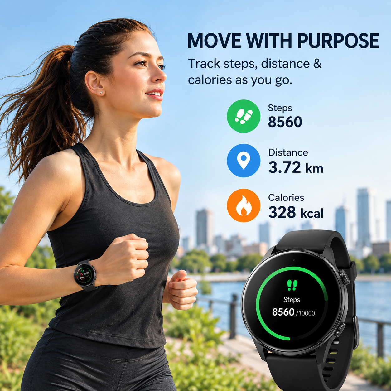 VILINICE 1.43" AMOLED Smart Watch with Bluetooth Calling photo 3