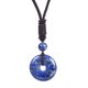 thumbnail image 1 of Zhuge Colgante de collar hecho a mano, collar de piedra natural vintage con hebilla de seguridad, colgante curativo (azul), 1 of 5
